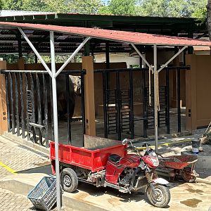 Asian Elephant Barn - exterior view
