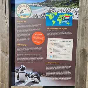 Signage introducing Boulders Beach