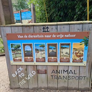 Ngorongo - Animal release programme signage