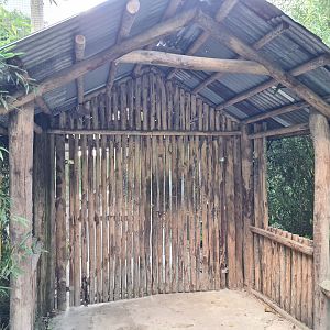 Madidi - Entrance to Flamingo aviary