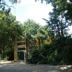 Entrance to Äquatorium (Primate, Pygmy hippopotamus and Bird house), 2008-08-06