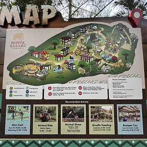 Zoo Map - Royal Safari Garden Resort