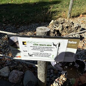 Sign Explaining New Exhibit