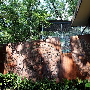 Off-exhibit Enclosure and Iron Artwork