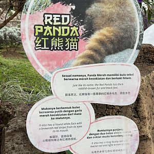 Red Panda Sign - Giant Panda Complex