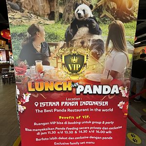 Lunch with Panda Sign - Giant Panda Complex