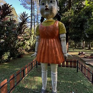 Creepy 'Squid Game' Doll Statue
