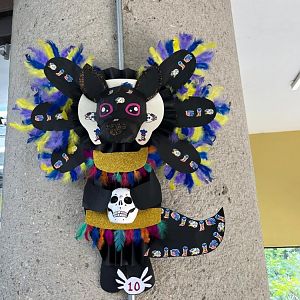 Day of the dead figure at Chapultepec zoo