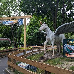 Dragons and Mythical Creatures Exhibit Entrance