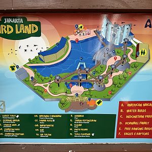 Zoo Map - Jakarta Bird Land