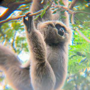 Zoo Johor - Bornean/Müller's Gibbon (Hylobates muelleri)
