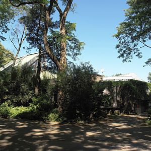Old dolphinarium building, current off-show dolphin facility, 2024-06-08