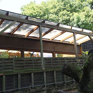 Koala house - Covered viewing area for Koala, Echidna and Woylie exhibit, 2024-06-08