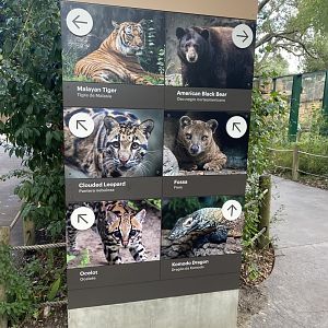 New Directional Sign- Carnivores