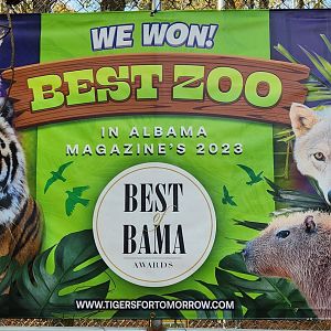 Tigers For Tomorrow - Best zoo according to "Albama" Magazine