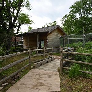 Pathway to Red Wolf (Canis rufus) Exhibit and Viewing Shelter