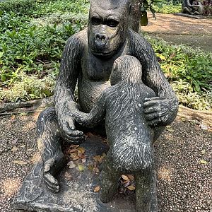Primate Center Gorilla Statue #1
