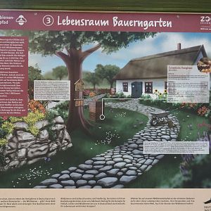 Grimberger Hof farm area - Bauerngarten/Farm house gardens as a habitat signage, 2024-08-05