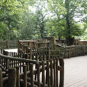 Boardwalk with viewing of Eurasian moose exhibit, 2024-08-05
