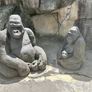 Western Lowland Gorilla Statue