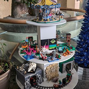 New Lego display in the rotunda