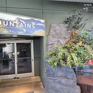 Mountains -  Entry sign and doors