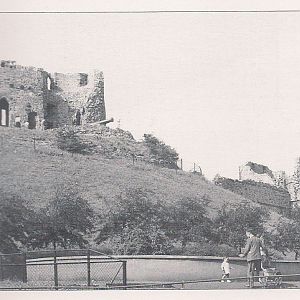 CASTLE AND (NOW) MEERKAT ENCLOSURE