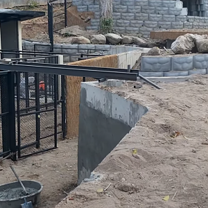 Mountain animal exibit construction open in 2025