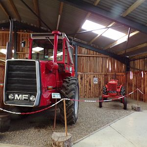 View of some of the tractors in the tractor shed 14.10.23