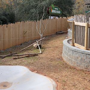 Half of new Cape Porcupine/ Aldabra Tortoise Exhibit