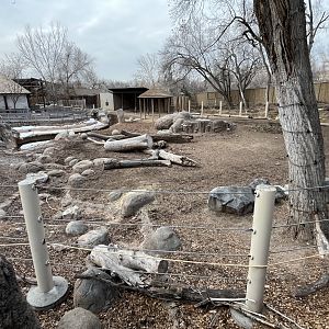 Former African elephant enclosure- now rotational habitat
