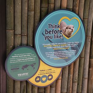 New signage for Asian Small-clawed Otter