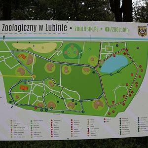 Zoo Lubin - Zoo map
