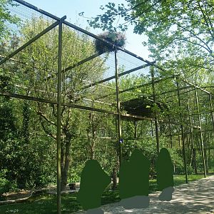 Zwin Bird Park (Now closed and demolished) - Large raptor aviary, 2007-04-22
