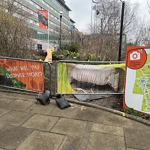 Work near entrance of the zoo 9.3.24