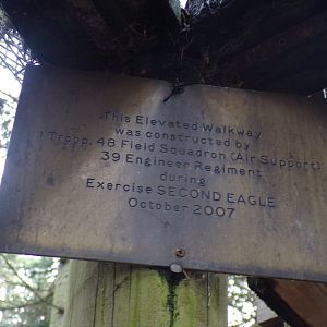 Scottish wildcat enclosure opening plaque 5.4.24