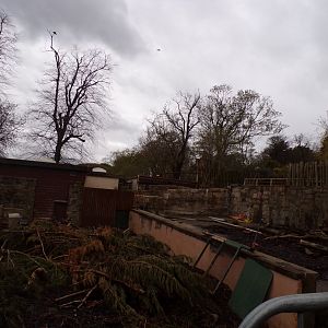 View of destruction of former congo house 9.4.24