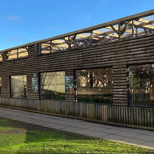 Updated outdoor enclosure, Twycross, UK