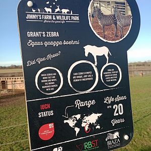 Grant's Zebra signage