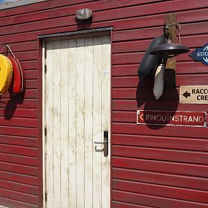 Nortica Hafên port themed area - Beach theming and signage on side of ice cream shack, 2024-06-23