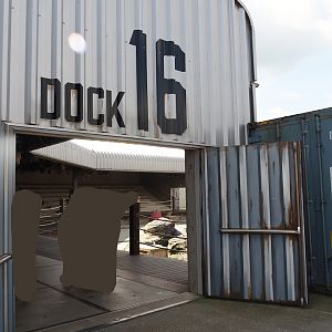 Nortica Hafên port themed area - Former sea lion theater, now part of Harbor seal exhibit , 2024-06-23