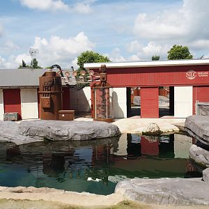 Nortica - Harbor seal exhibit and holding building with drilling station theming, 2024-06-23