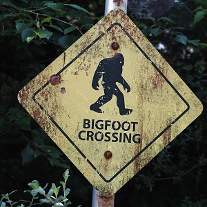 Nortica - Bigfoot crossing sign, 2024-06-23