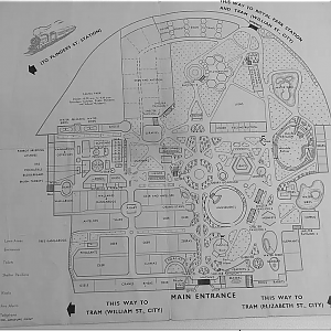 Old Map of Melbourne Zoo c. late 1960s