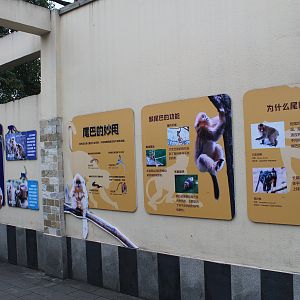 Primate signage (macaques)