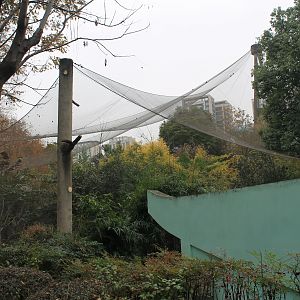 View of walk-through aviary