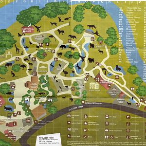 Adelaide Zoo Map, 2014