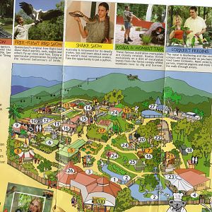 Cairns Tropical Zoo Map, 2006