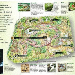 Cairns Wildlife Dome Map, 2006