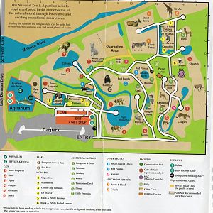 National Zoo Map, 2010